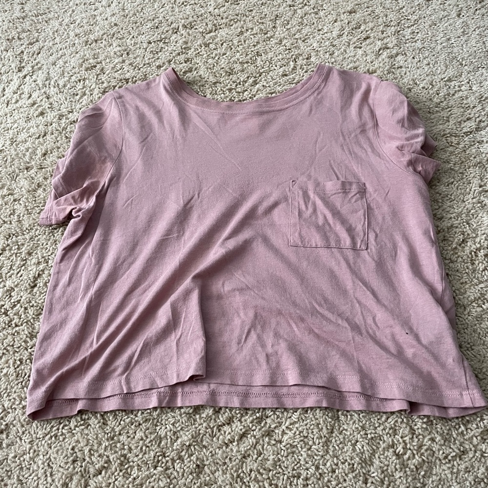 H&M Light Pink Crop Shirt